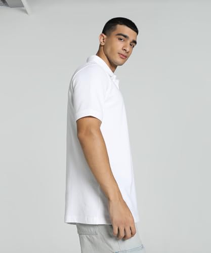 Image of Puma Men Cotton Solid Regular Fit T-Shirt