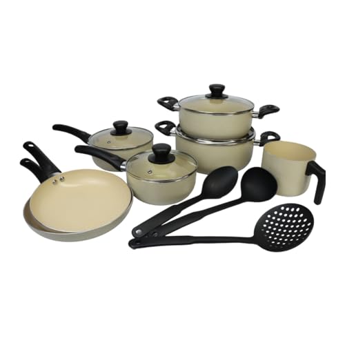 Jogo de Panelas Antiaderente 10 Peças Ceramica Aluminio Fratelli