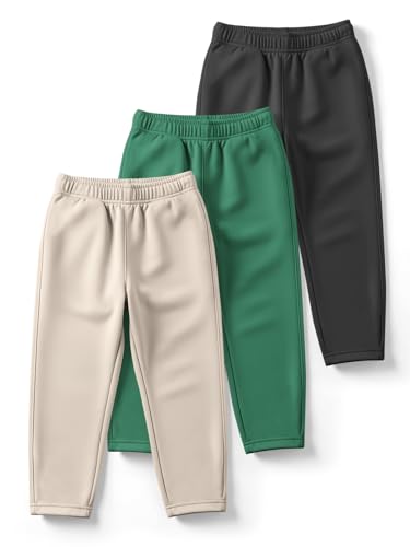 Image of HELLCAT Trendy Solid Cotton Blend Regular Fit Track Pant for Boys - Pack of 3