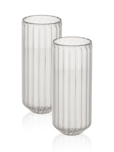 Image of Ripple Wave Highball Glass Pack of 2