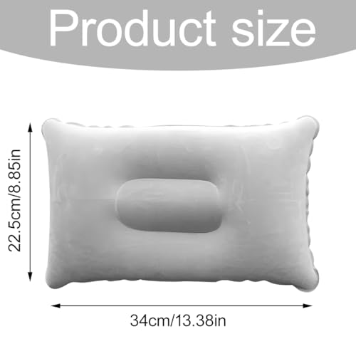 Lot de 2 Oreillers gonflables Parfaits pour Les Voyages Camping, en Matériau Doux, Plein air pêche, Ultra légers résistants à l'eau, oreiller de voyage, coussin de plage, plage, voyage – Image 3