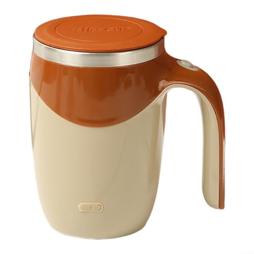 ComfyHarbor Taza de mezcla automática portátil, taza agitadora magnética eléctrica de acero inoxidable para batidos de proteínas de café, té, vaso de viaje recargable con