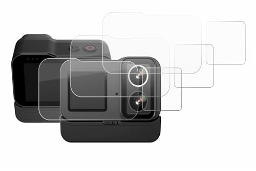 brotect Glass Screen Protector Film for SJCAM SJ20 Dual Lens (6 Pack) - Glass-Foil 9H Protection [Scratch Resistant, High Clarity]
