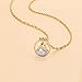 VZBarn Dainty Gold Plated Stainless Steel Faith Necklace for Women Tiny Move Mountains Round Charm Choker Christian Jewelry Gift