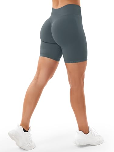Image of VOYJOY Women Workout Impact Shorts 2.5 inch / 3.6 inch / 4.5 inch / 6 inch Scrunch Butt Booty | Tummy Control, High Waisted, Bike Short, Gentle Compression, for Women
