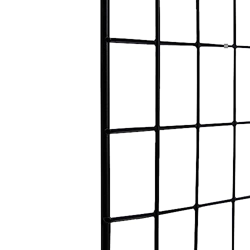 Amazon Basics 6-Cube Wire Grid Stackable Storage Organizer, Metal Shelving Unit, No-Tool Assembly, 26"W x 38"H x 12.6"D, Black view 4