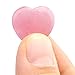 Marrywindix 10 Packs 1 Inch Healing Crystal Natural Rose Stone Heart Love Carved Palm Worry Stone Chakra Reiki Balancing