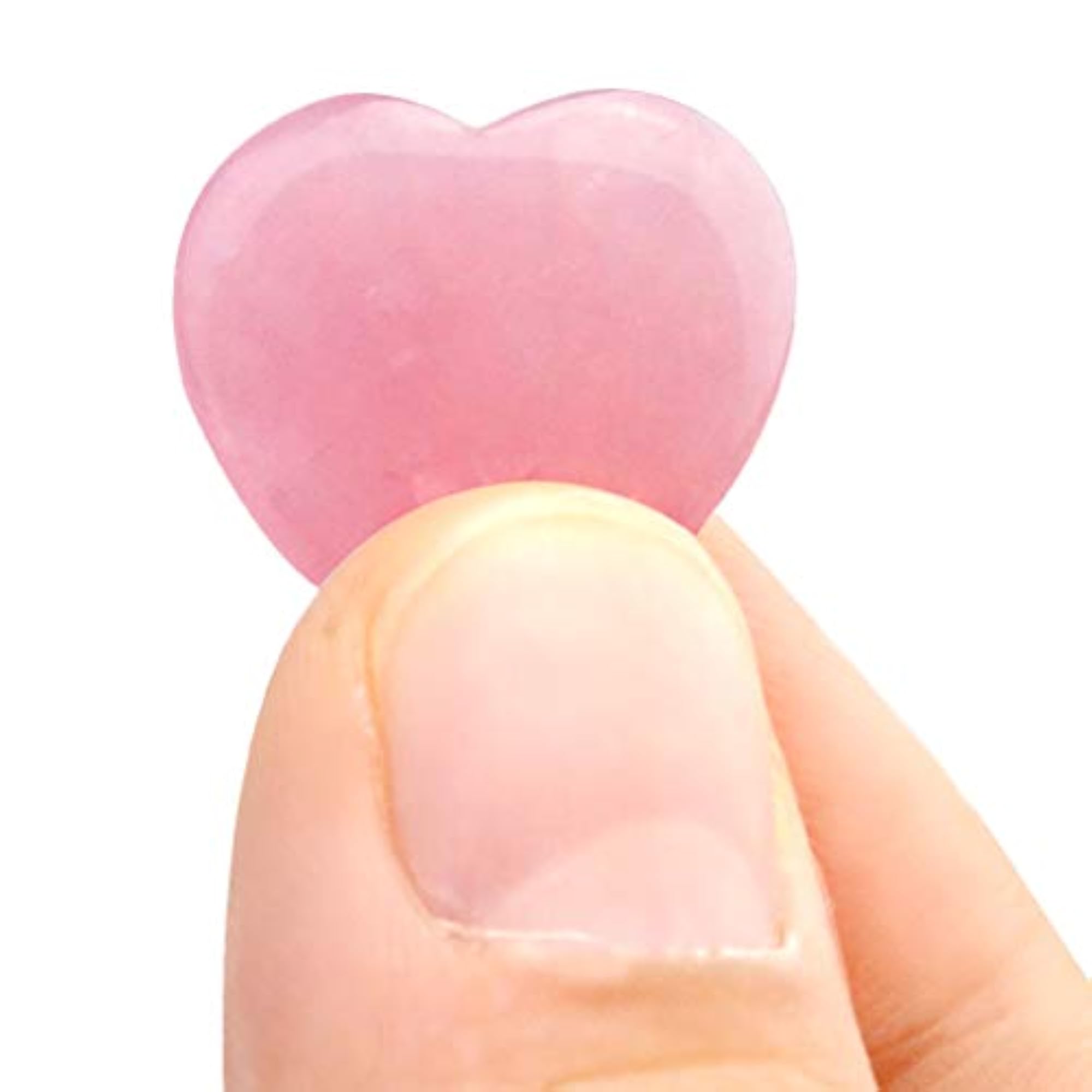 Healing Crystal Natural Rose Stone Heart, 10 Packs