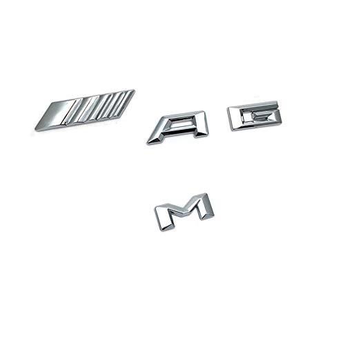 Yika Autocollant pour voiture avec logo argenté