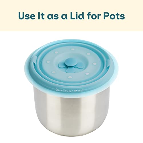 3-In-1: Collapsible Magnetic Microwave Cover. Moisturelock™ For Moist Leftovers. Plastic-Free. Protects Finger Burns | Bpa-Free Silicone | Dishwasher-Safe | Duo Cover | 11" #TOP3