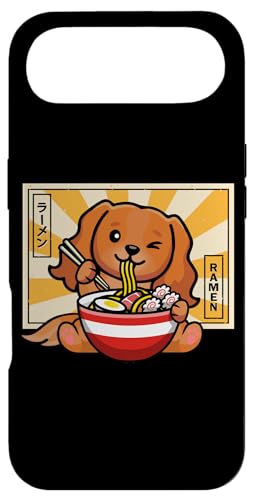 Funny kawaii ramen kids ruby cavalier spaniel dog lover coque pour iphone air