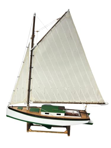 Midwest Chesapeake Bay Flattie Ship Wooden Ship Model Building Kit for Adults DIY Woodcraft Self Assembly