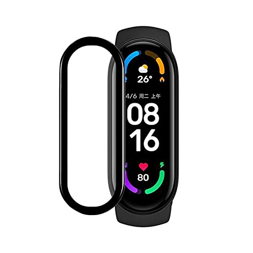 �y2���Z�b�g�zFor Xiaomi Mi Smart Band 6 �t�B���� �V���I�~ Mi Band 6 �t���ی�t�B���� �yELMK�zPMMA+PC���f�ށE3D�E�����ߗ��E�ϏՌ��E�h�o�E��U�h�~�E�w��h�~�E��ʑN�₩�����ׁE�\��t���ȒP Mi Band
