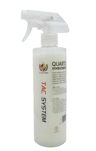 TAC SYSTEM Quartz Max Car Ceramic Coating Spray - Multi-Surface Protection & Shine, Easy Application, 18 oz