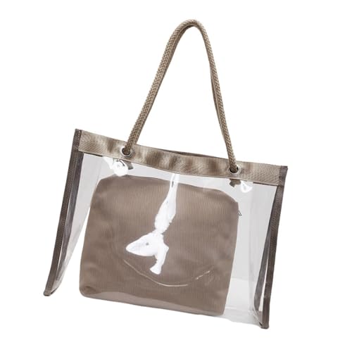 Sac de plage élégant en PVC transparent : la pureté des lignes au service de l'élégance