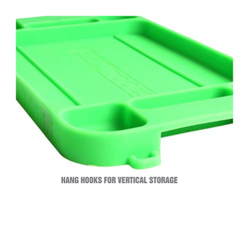 Oemtools 22417 Flexi-Tray, 3 Piece Set, Includes Small, Medium, And Large Rubber Tool Mat Trays, Heat And Oil Resistant Silicone, Round-Bottom Compartments #TOP7