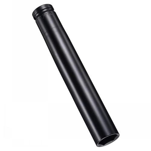 MACHSWON 2Pcs 1/2 Inch Drive - 22mm Deep Impact Socket with 6 Point Design, Heat-Treated Cr-V Steel 200mm Length, Metric Sizes