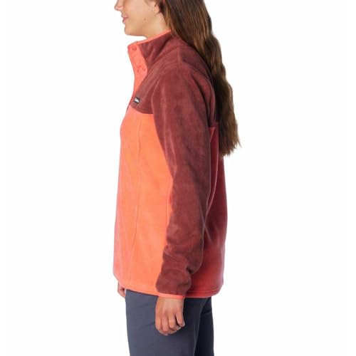 Image of Columbia Womens Benton Springs Half Snap II Pull Over Fleece Jacket, Dark Stone /Canoe /Vintage Blue, 3X