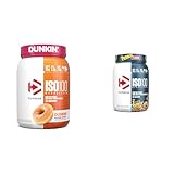 Dymatize ISO100 Hydrolyzed Protein Powder, 100% Whey Isolate, Dunkin' Glazed Donut Flavor, 20 Servings & ISO100 Hydrolyzed Protein Powder, 100% Whey Isolate, 25g of Protein, 5.5g BCAAs, Gluten Free