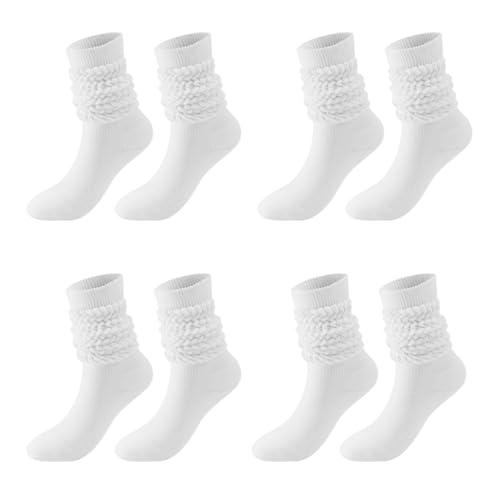 Image of Knee High Slouch Socks - Women's Scrunch Boot Socks Size 5-11 Calf Socks with Stacked Soles