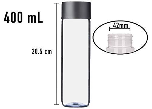 Got Dragon PLASTIC BOTTLE 6-Pack Bulk Empty Plastic Juice Or Water Bottles With Caps Reusable 400Ml Durable Smoothie [Bottle]S thumb #2