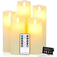 IGUGI Velas LED,Pack de 5 LED Velas sin Llama,llamas LED