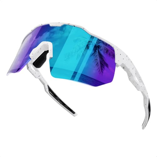 HAAYOT Schnelle Brille, Sportbrille, Fahrradbrille für Herren und Damen – 24g leichter TR-90-Rahmen, polarisiert und UV400… – Ansicht 1