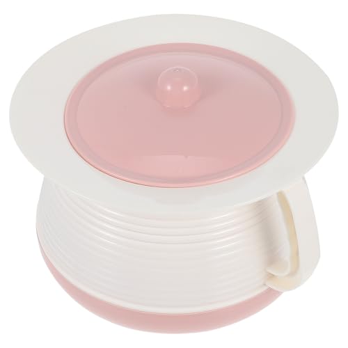POPETPOP Urinoir en Plastique Solide Couvercle et Poignée, Pot de Chambre Pratique pour Garçon et Filles et Personnes Âgées, Toilette Portable Adaptée aux Soins à Domicile et Déplacements