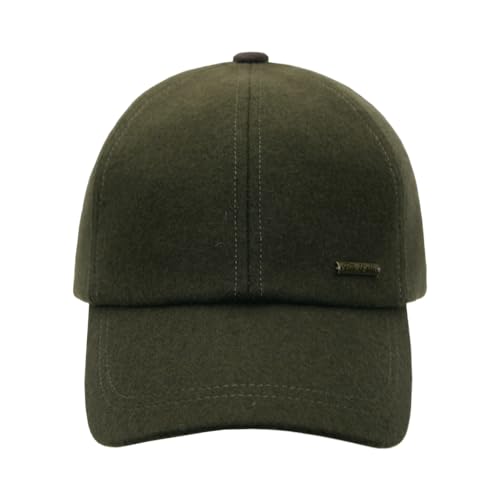 Gorra clásica de lana con cuero ajustable unisex miniatura 3