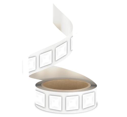 Etiquetas antifurto Checkpoint, 410 etiquetas simples desativáveis de RF de 8,2 MHz, 4 x 4 cm, para