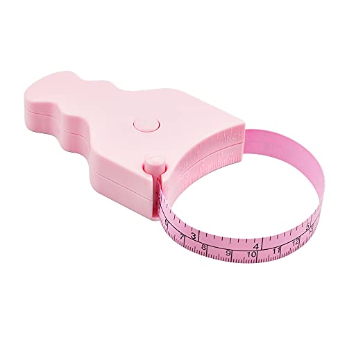 WINTAPE - Cinta métrica para el cuerpo, 150 cm, manejo con una sola mano, diseño compacto y ergonómico, para la pérdida de peso y el ejercicio muscular, color rosa Cover