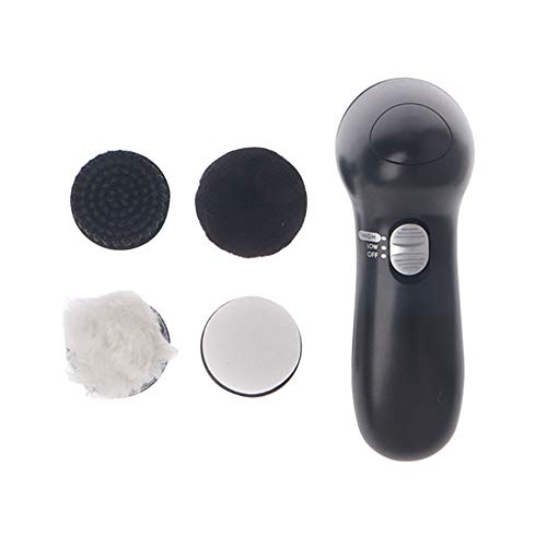 ZXX Kit de Cirage de Chaussures électrique, kit de Soins pour Cuir sans Fil Portable pour Chaussures, Sacs, canapé Noir Cover