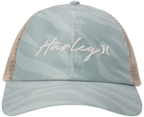 Hurley Women's Baseball Cap - Key West Curved Brim Snap-Back Trucker Hat, Size One Size, Washed Coral #TOP2