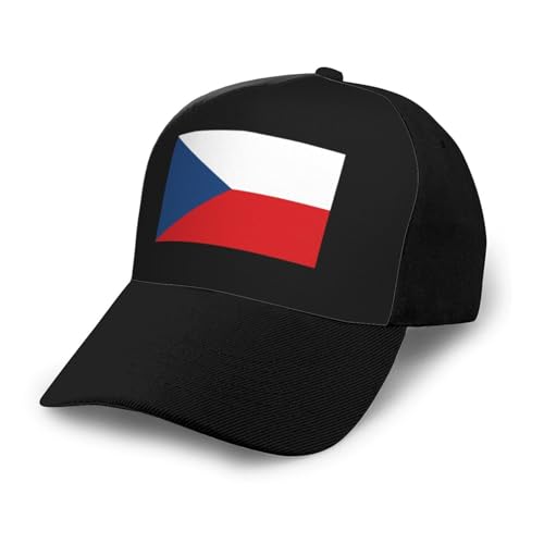 Flag of The Czech Republic Unisex Classic Adjustable Curved Brim Baseball Cap, Trucker Hat