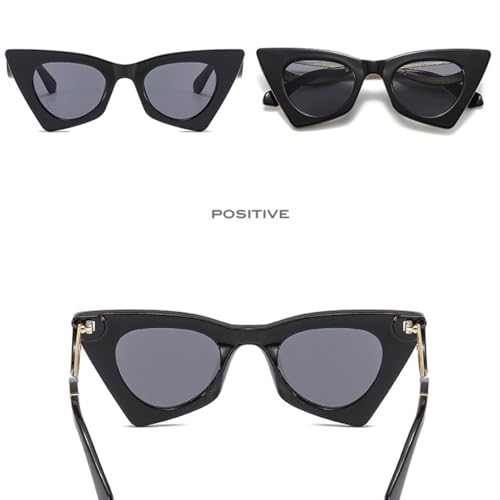 Lunettes de soleil cat eye rétro colorées uv400 pour hommes et femmes tendance