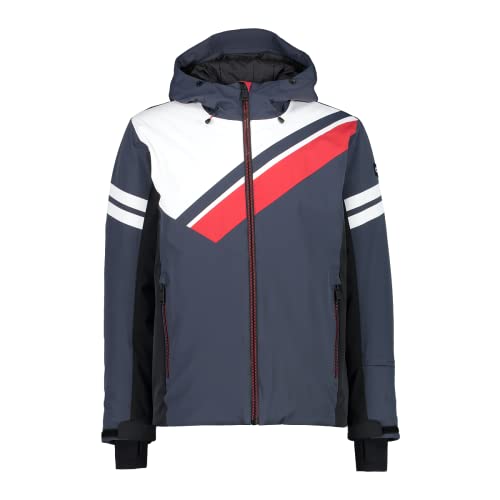 Chaqueta de esquí impermeable 20.000 mm CMP de hombre con sarga técnica y capucha fija