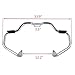 TXRRZMI Highway Guard Crash Bar Chief for Indian for Chief 2014-2018 for Chieftain 2014-2018 for Roadmaster 2015-2018 Vintage Iron Chrome 1 1/4 inch-Tube Diameter,Repair your car
