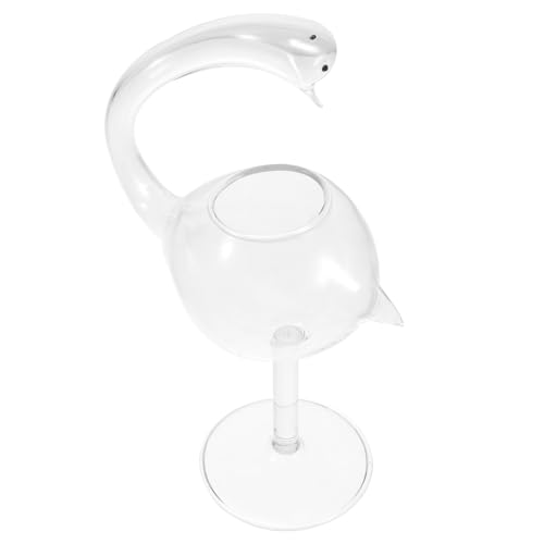 COLLBATH Creative Swan Shape Cocktail Glasses Elegant Martini Glasses for Mojito Stylish Bar Drinkware for Parties Celebrations High Grade Glass Comfortable Touch