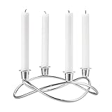 Abmessungen: 9 x 26 cm Georg Jensen Season Edelstahl-Kerzenständer
