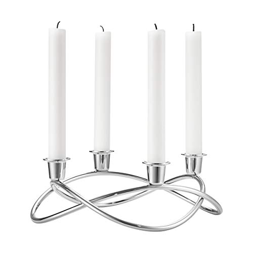 Georg Jensen Season Candleholder, Mirror Polished Stainless Steel #TOP1