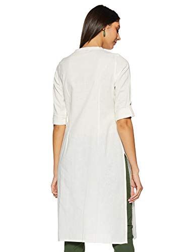 Image of W for Woman Women's Cotton Straight Fit Straight Kurta