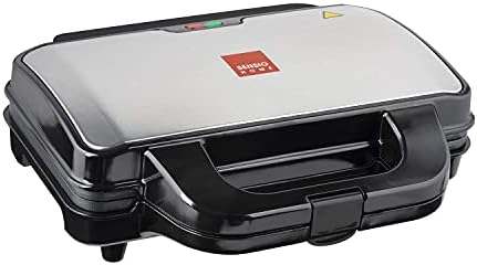 Global Gourmet by Sensiohome Square Waffle Maker Iron Machine 1000W I Electric I Non-Stick Coating Mould I Deep Cooking Plates