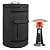 Amotpo Patio Heater Storage Bag Compatible with Cuisinart Portable Tabletop Patio Heater,Large Capacity Carrying Bag,Outdoor Patio Heater Cover,Portable Storage Covers,Case Only