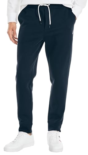 Nautica Men's Fleece Jogger Pants, Navy, L