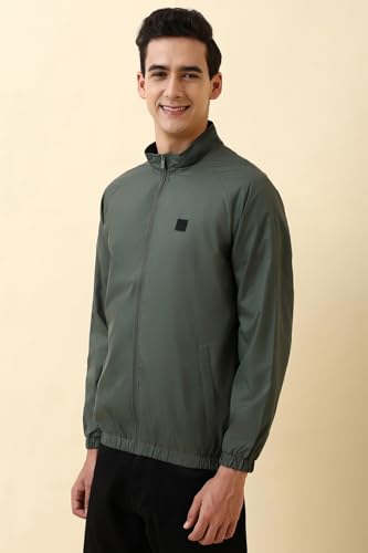 Image of Allen Solly Men's Regular Fit Solid Windcheater Jacket