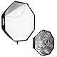 Godox 32 Zoll / 80cm Achteckige Softbox - Portabler Reflektor Schirm für Speedlite Studio Blitz Monolight Kamerablitz Blitzgerät Portrait - Mit Tragetasche