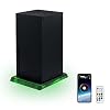 Mcbazel RGB LED Vertikaler Standfuß für Xbox Series X/S 7 Farben Unterstützung Music Synchronisation, 3 Modi Unterstützt APP/IR-Fernbedienung/USB-Taste