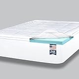ViscoSoft 4 Inch Pillow Top Memory Foam Mattress Topper Twin XL - Made in USA - Extra Long Serene Lux Dual Layer Mattress Pad