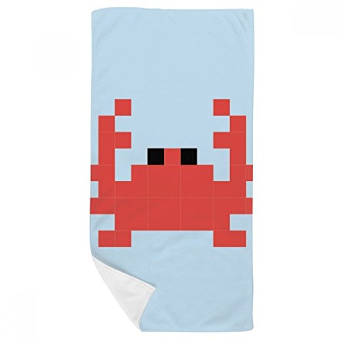 Serviette de bain compacte et absorbante fini l'encombrement du crabe pixel