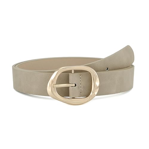 Earnda Leather Belts for Women Casual Fashion Waist Belt with Liq...